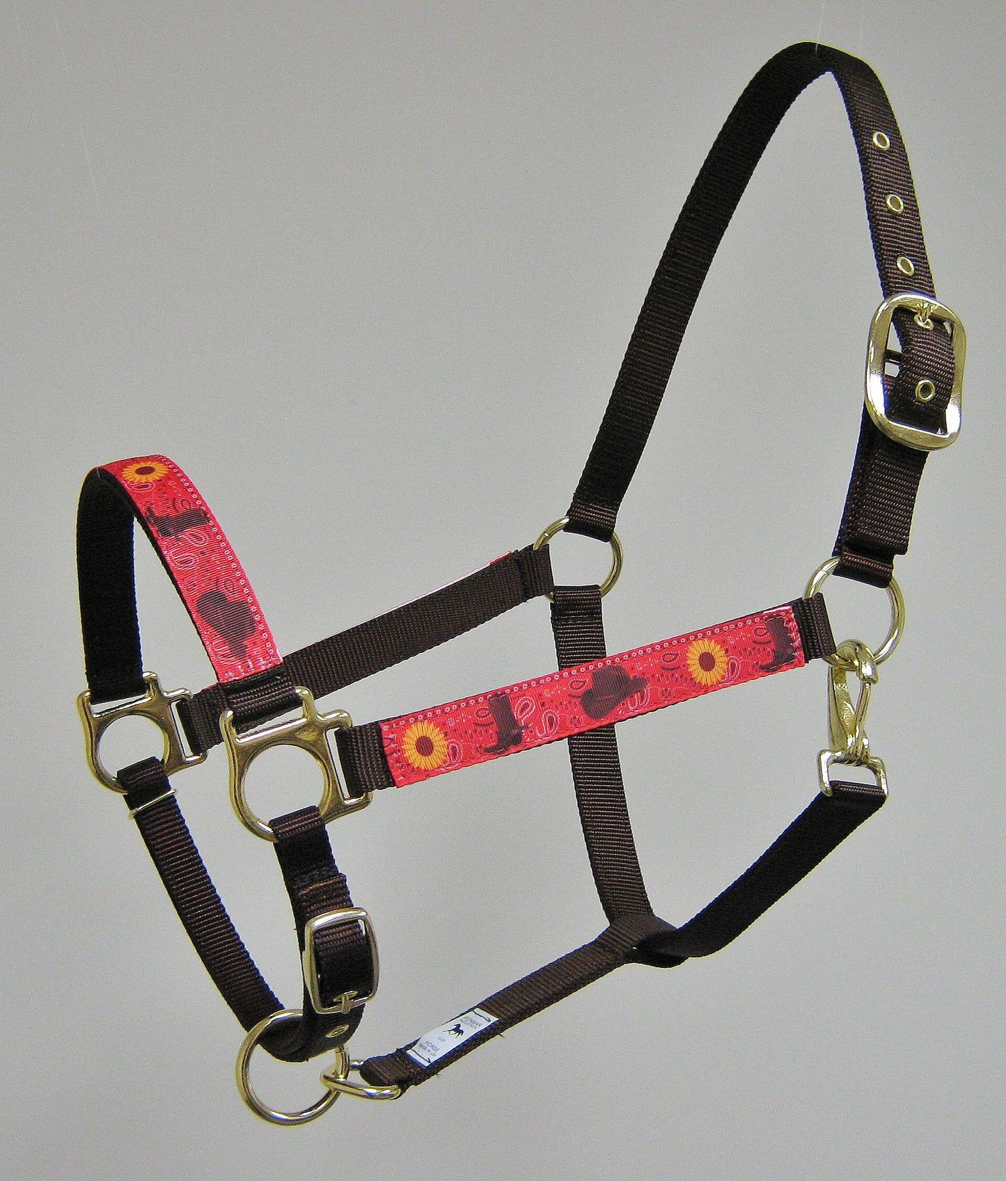 Cowboy Sunflower Horse Halter