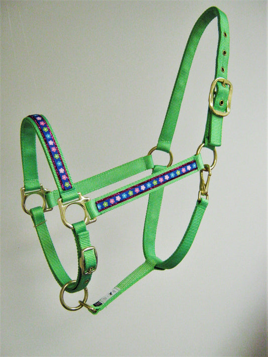 Flower Glitter Horse Halter