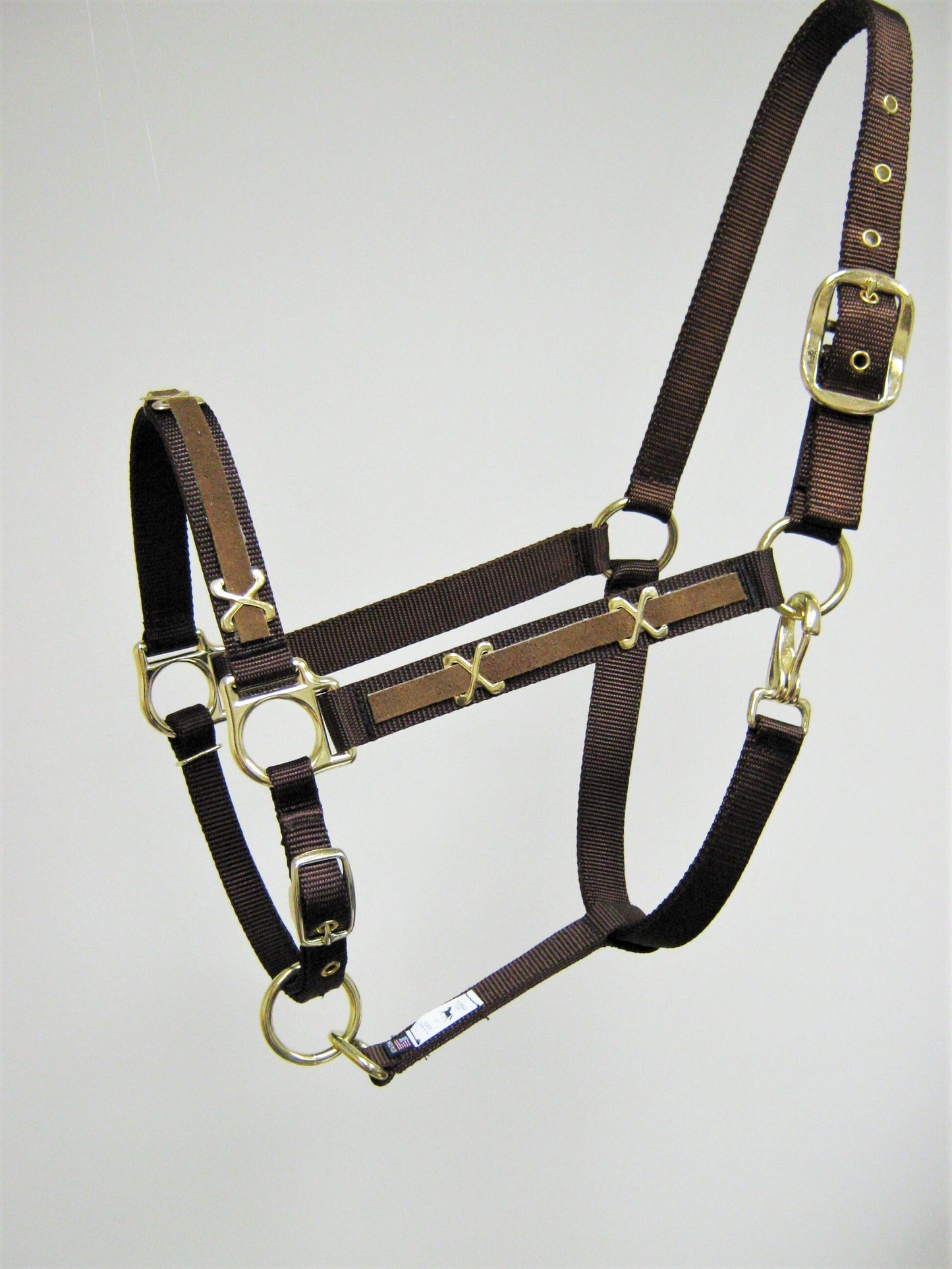 Suede Leather Concho X Horse Halter