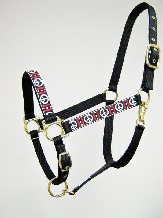 Peace Sign Horse Halter