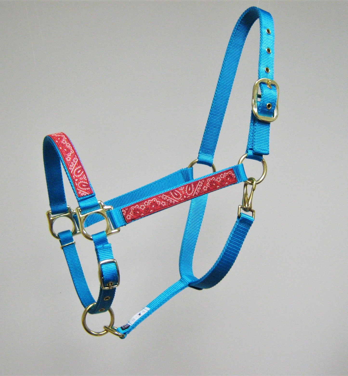 Red or Blue Bandana Horse Halter
