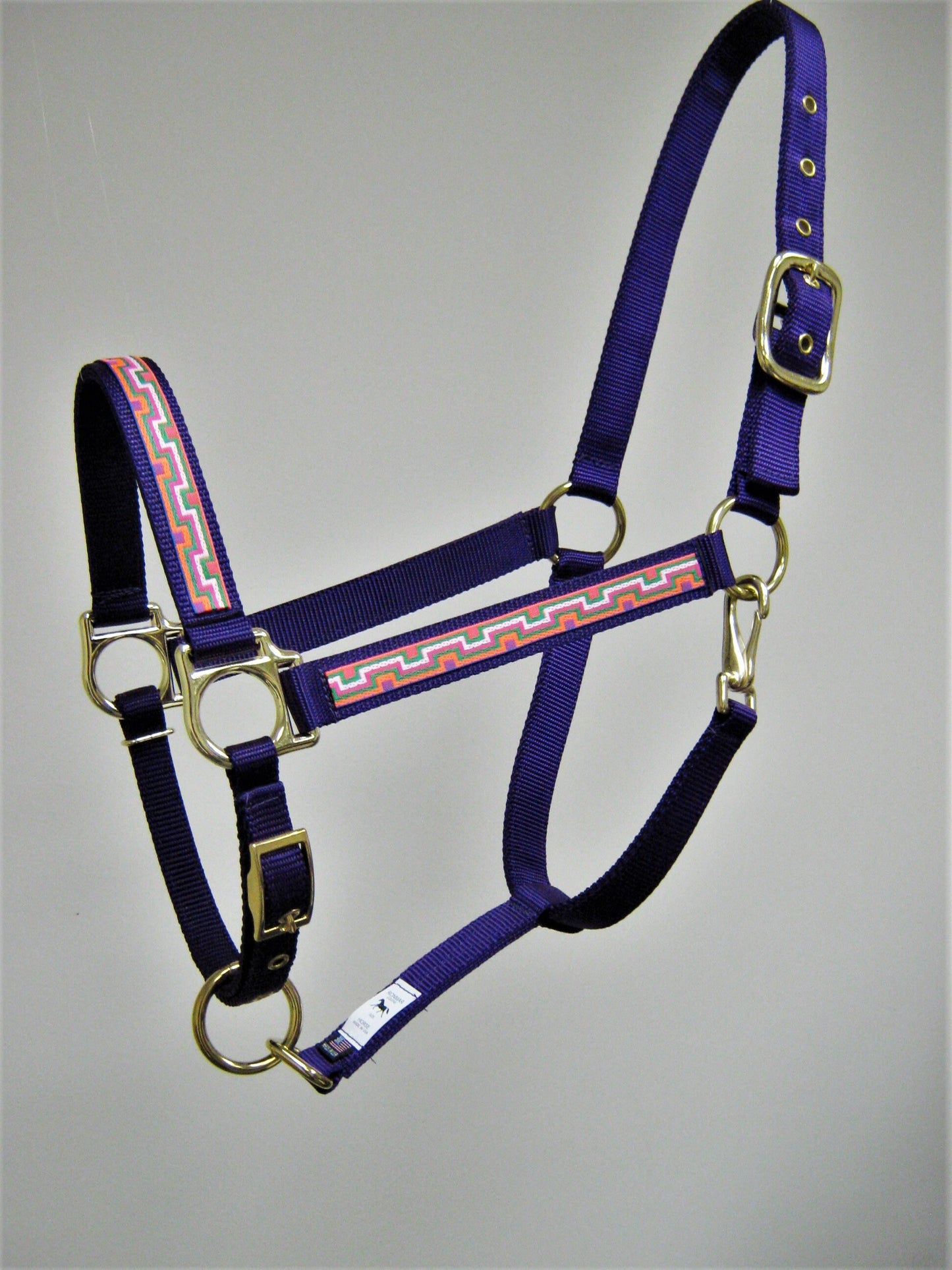 Neon Maze Design Horse Halter