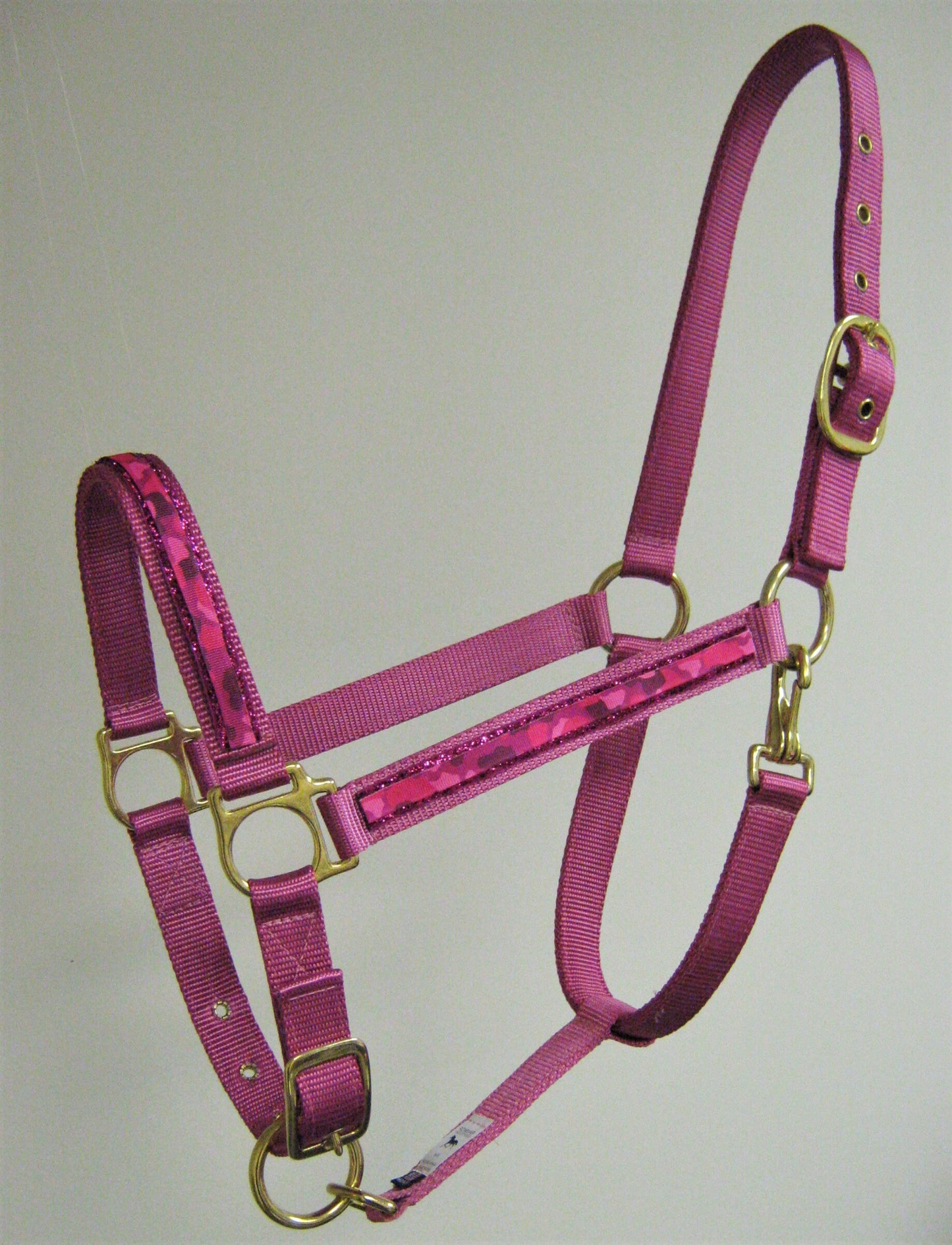 Pink Camo Glitter Horse Halter