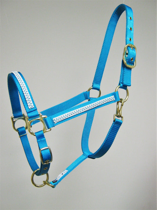 Two Tone Braid Horse Halter