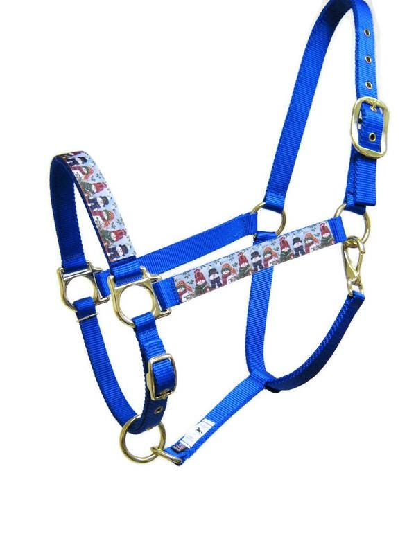 Snowman with Scarf Horse Halter