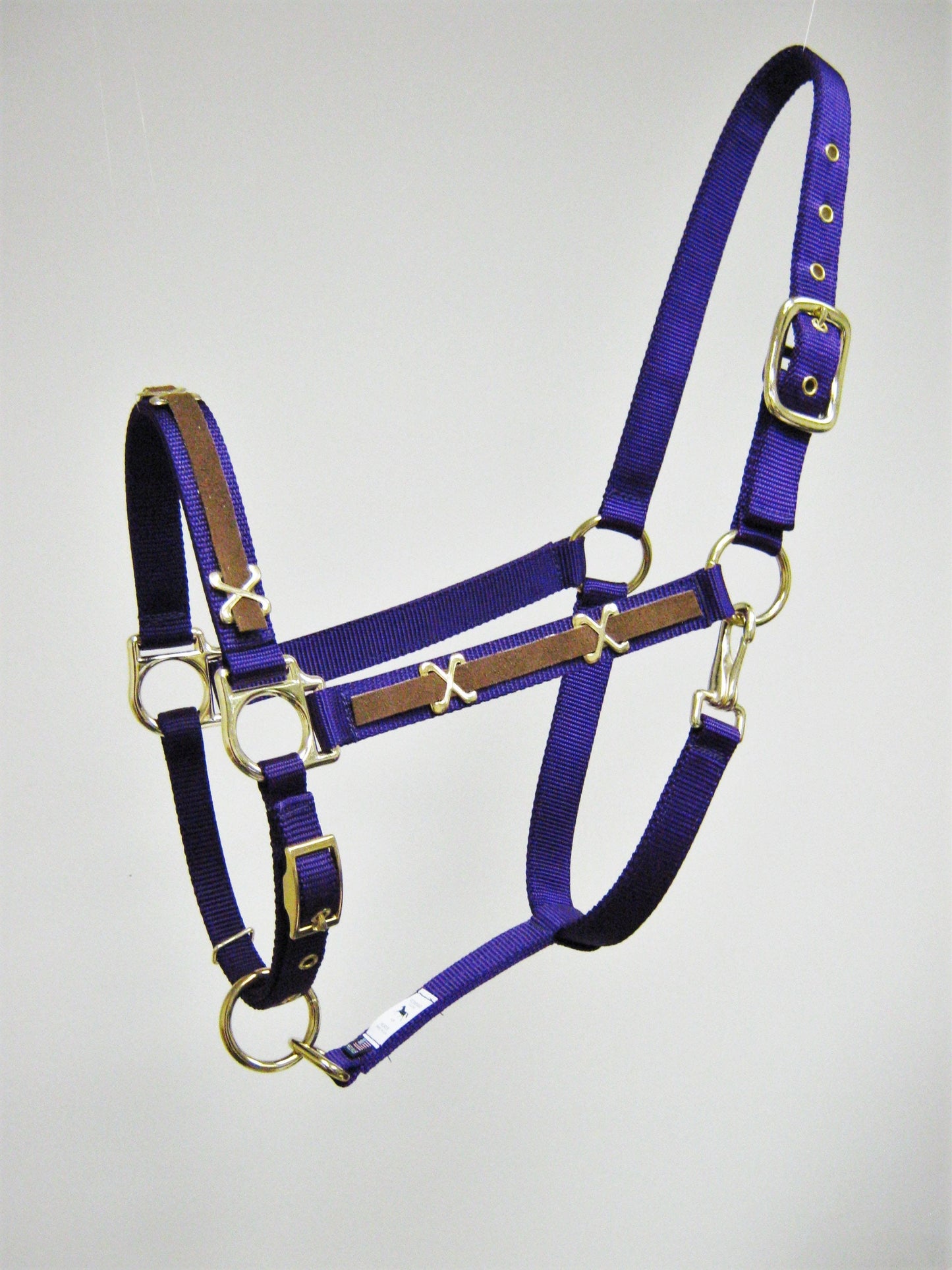 Suede Leather Concho X Horse Halter