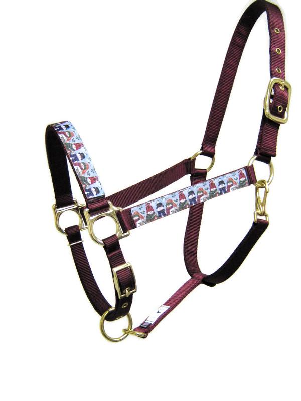 Snowman with Scarf Horse Halter
