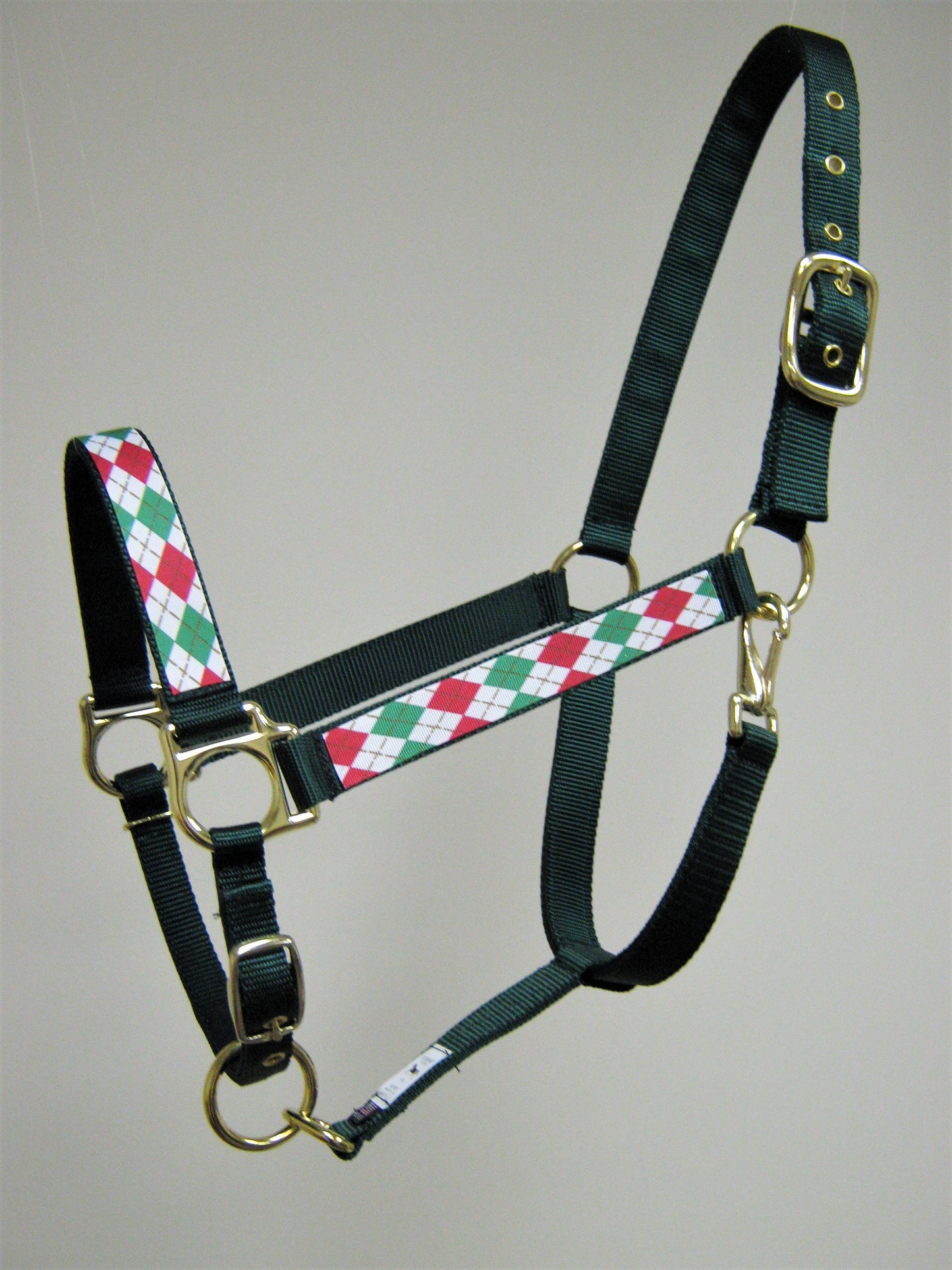 Argyle Christmas Horse Halter