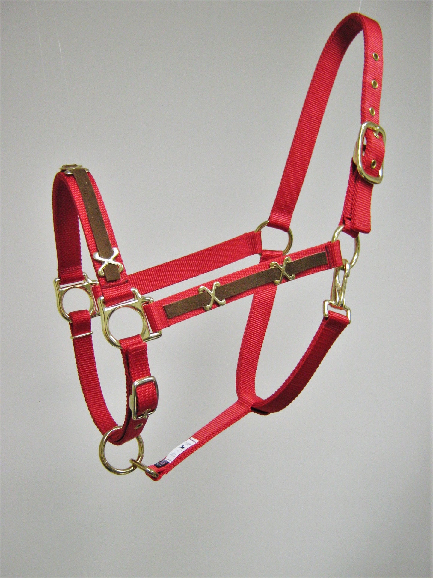 Suede Leather Concho X Horse Halter