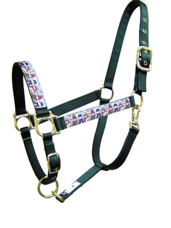 Snowman with Scarf Horse Halter