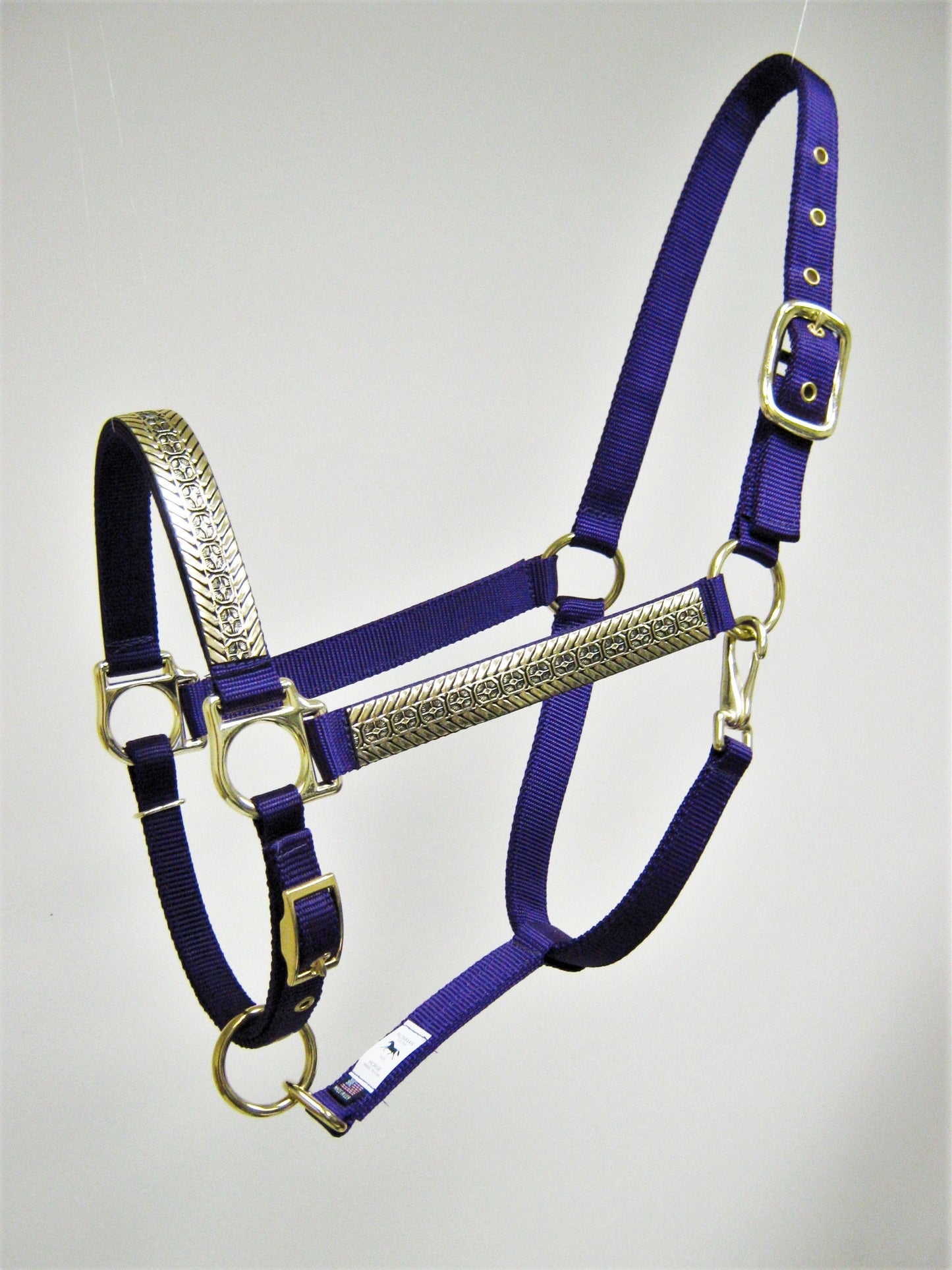 Gold Rodeo Square Design Horse Halter