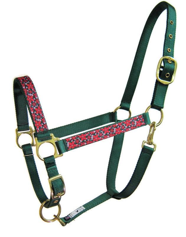 Poinsettia Horse Halter