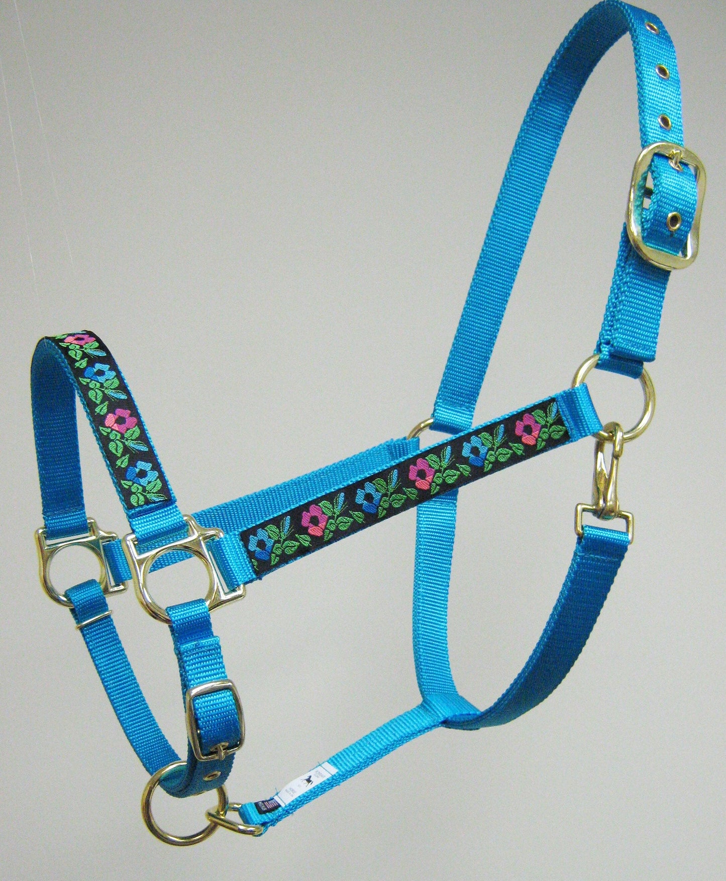 Blue Flower Horse Halter