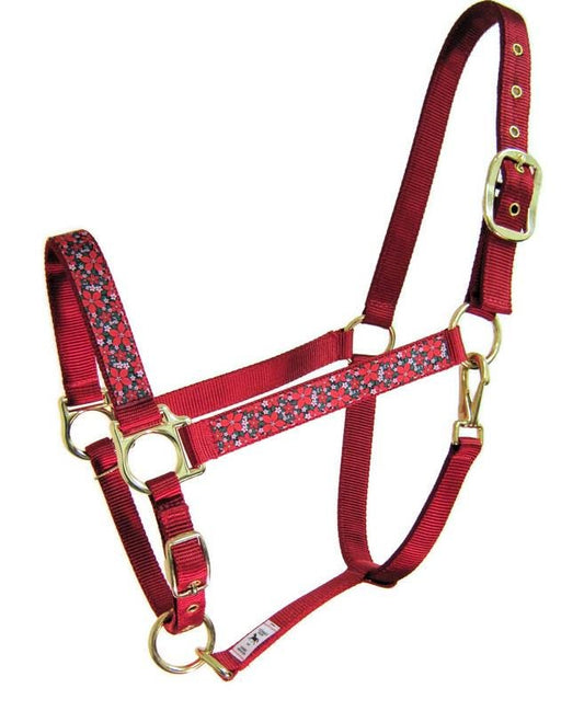 Poinsettia Horse Halter