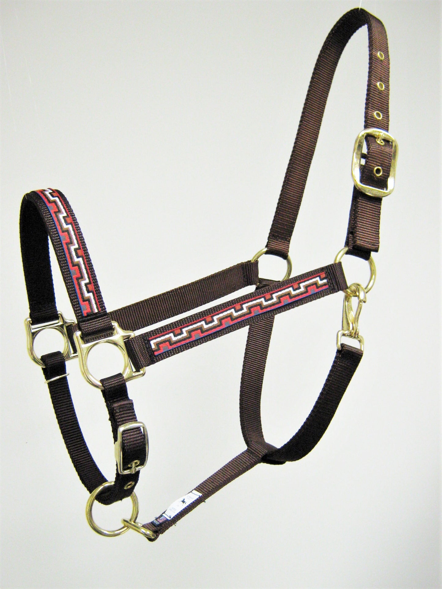 Red Maze Design Horse Halter