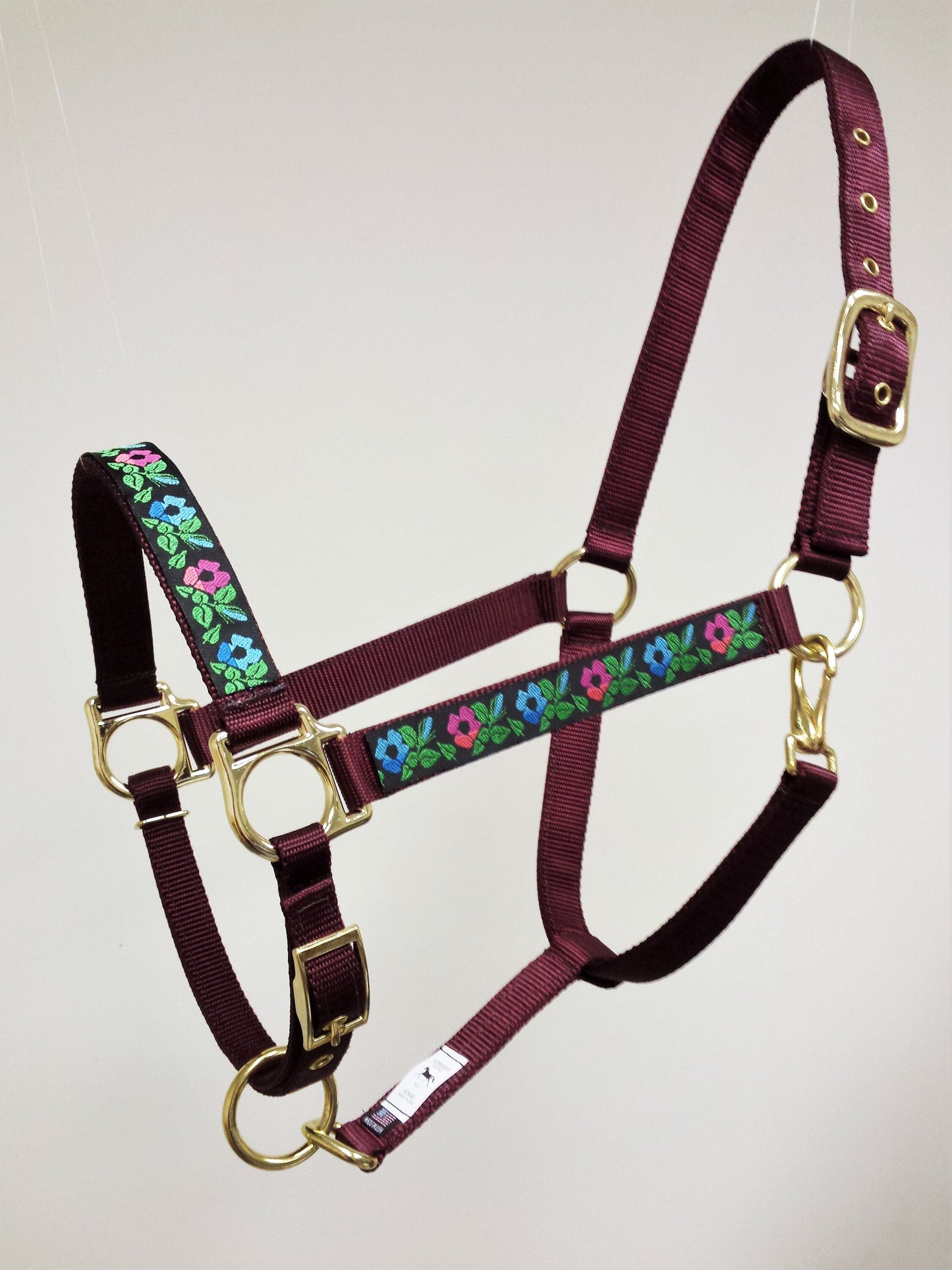 Blue Flower Horse Halter