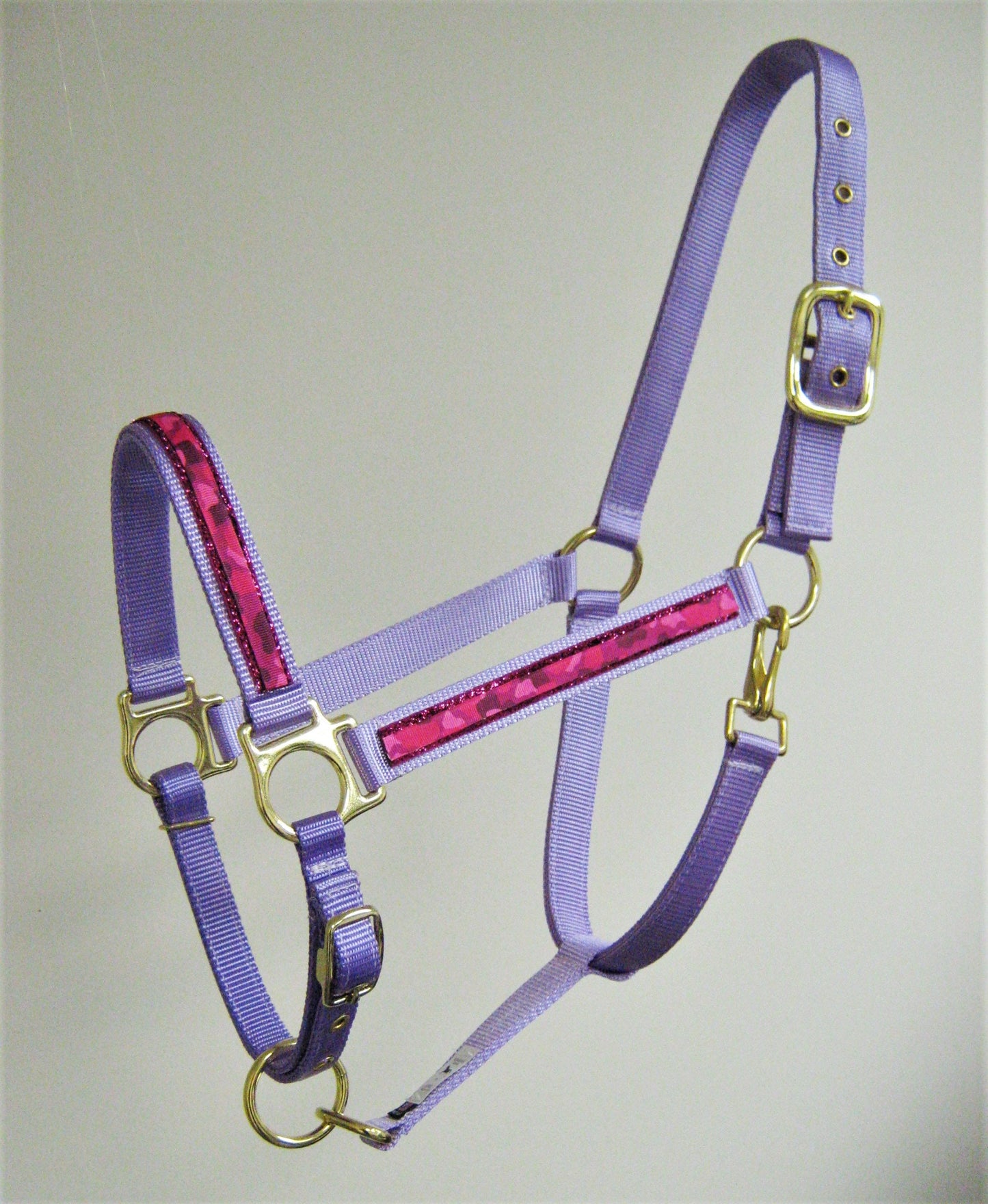 Pink Camo Glitter Horse Halter