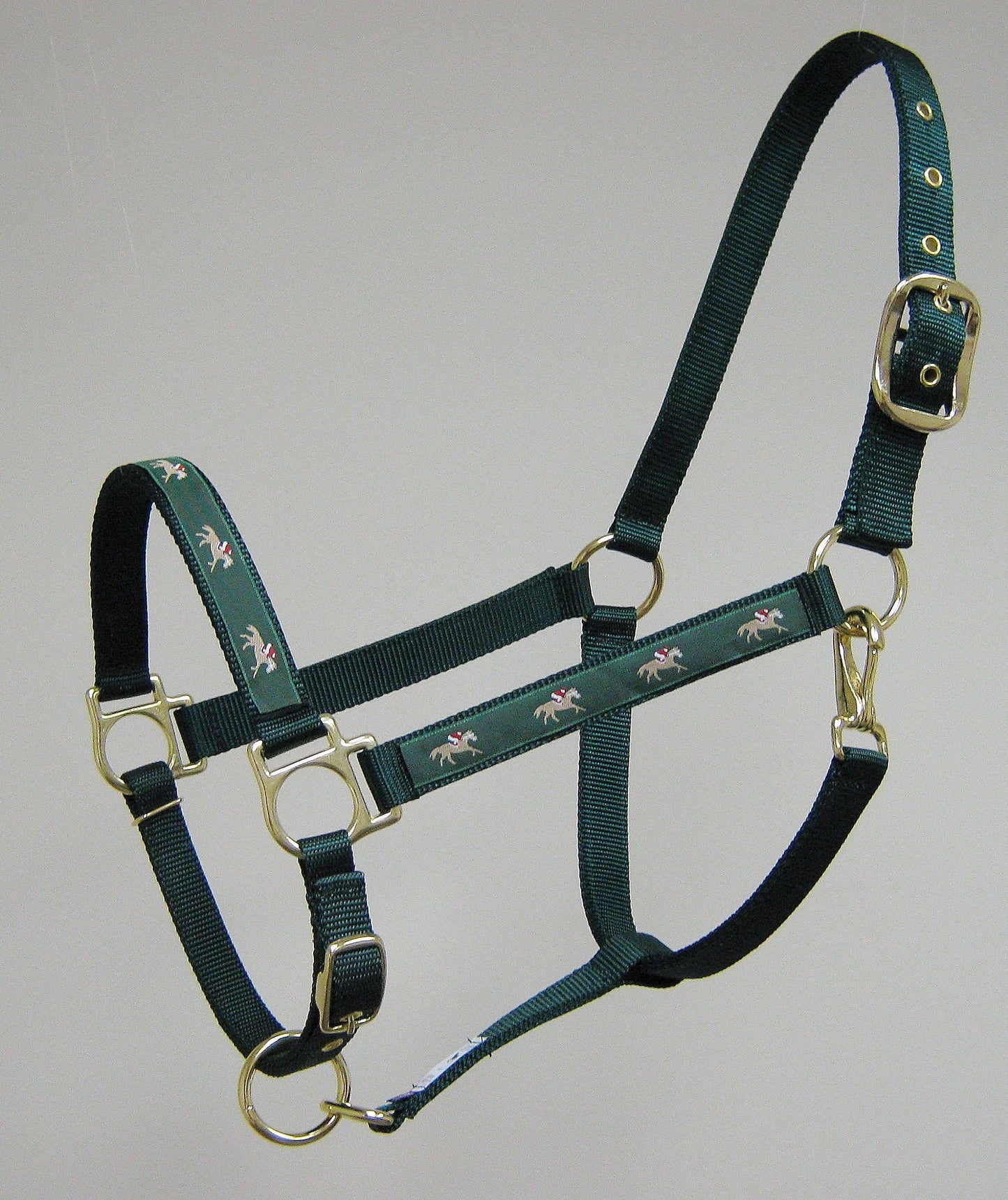 Jockey and Running Horse Design Horse Halter