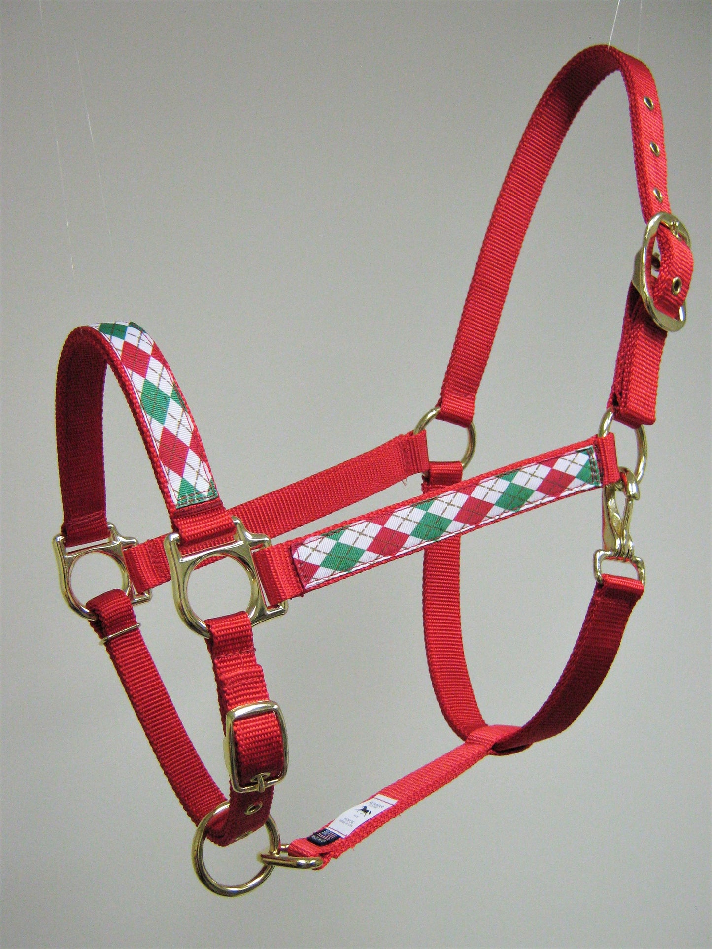Argyle Christmas Horse Halter