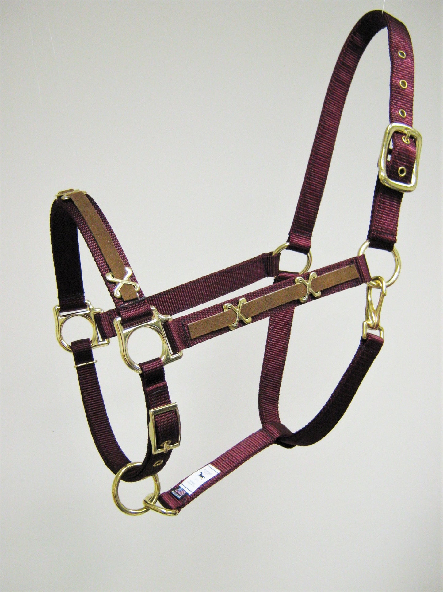 Suede Leather Concho X Horse Halter