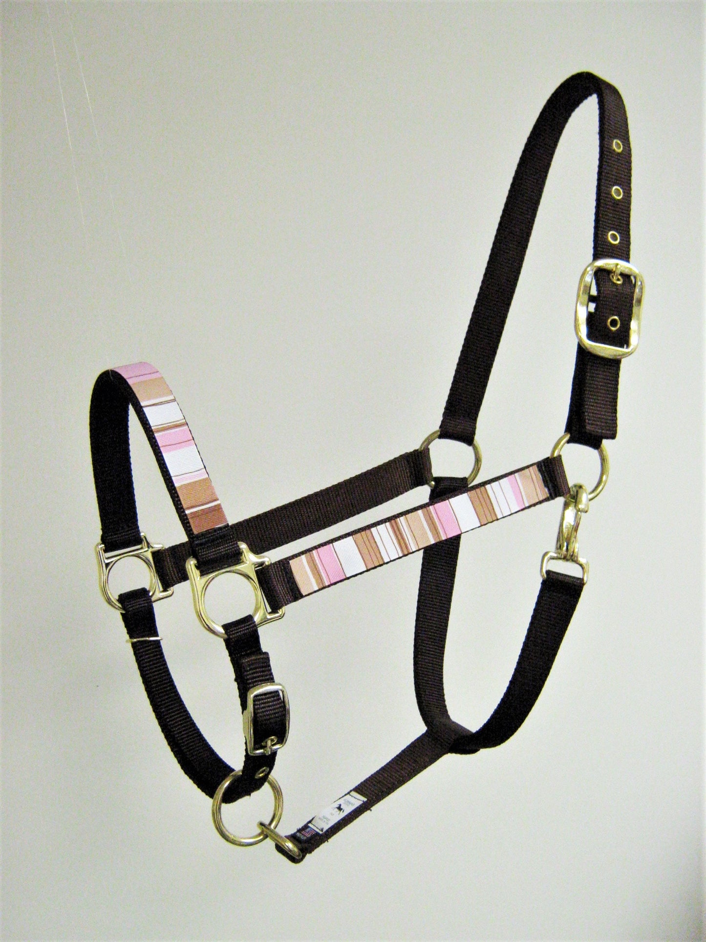 Mixed Pink Stripes Horse Halter