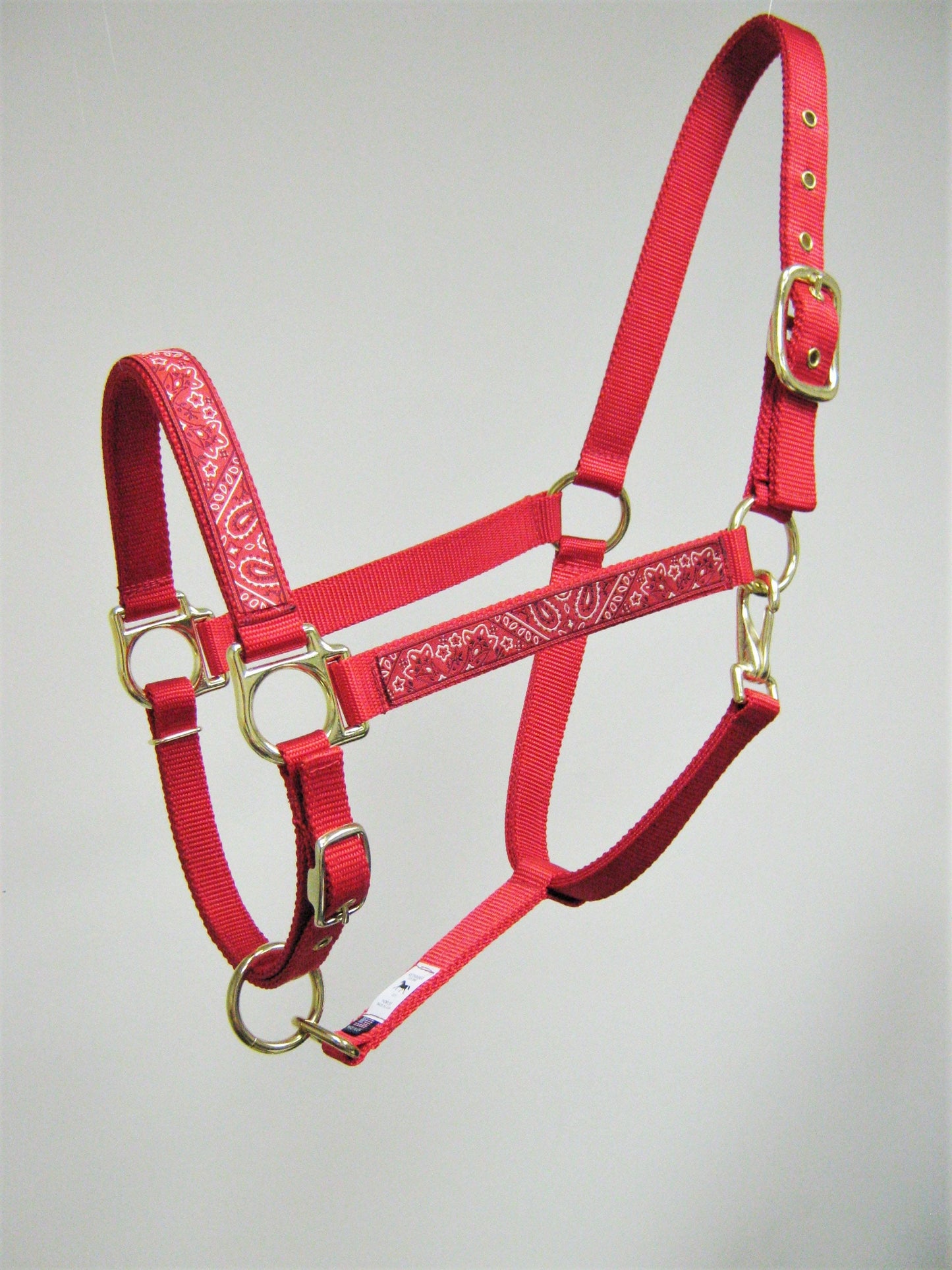 Red or Blue Bandana Horse Halter