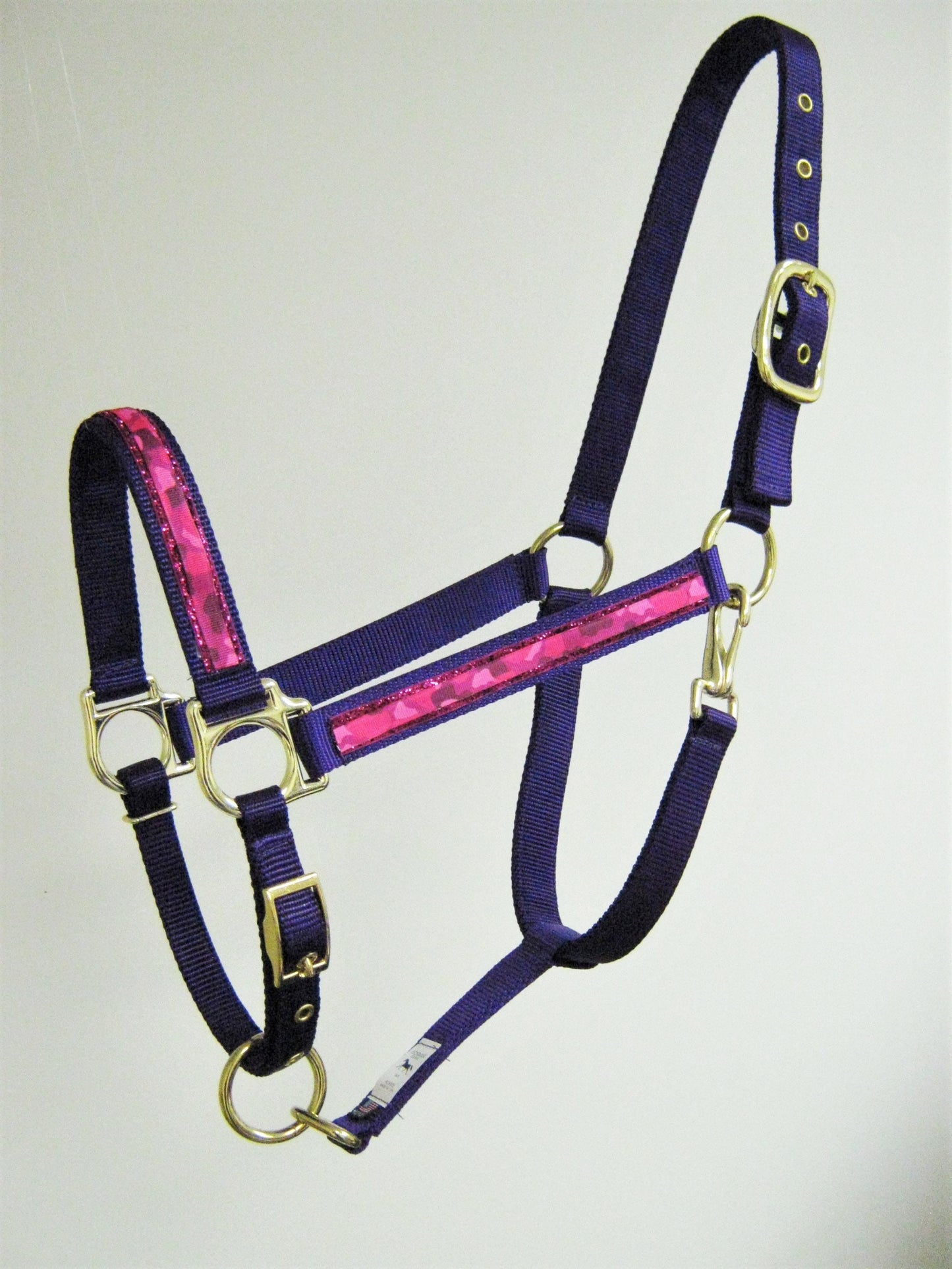 Pink Camo Glitter Horse Halter