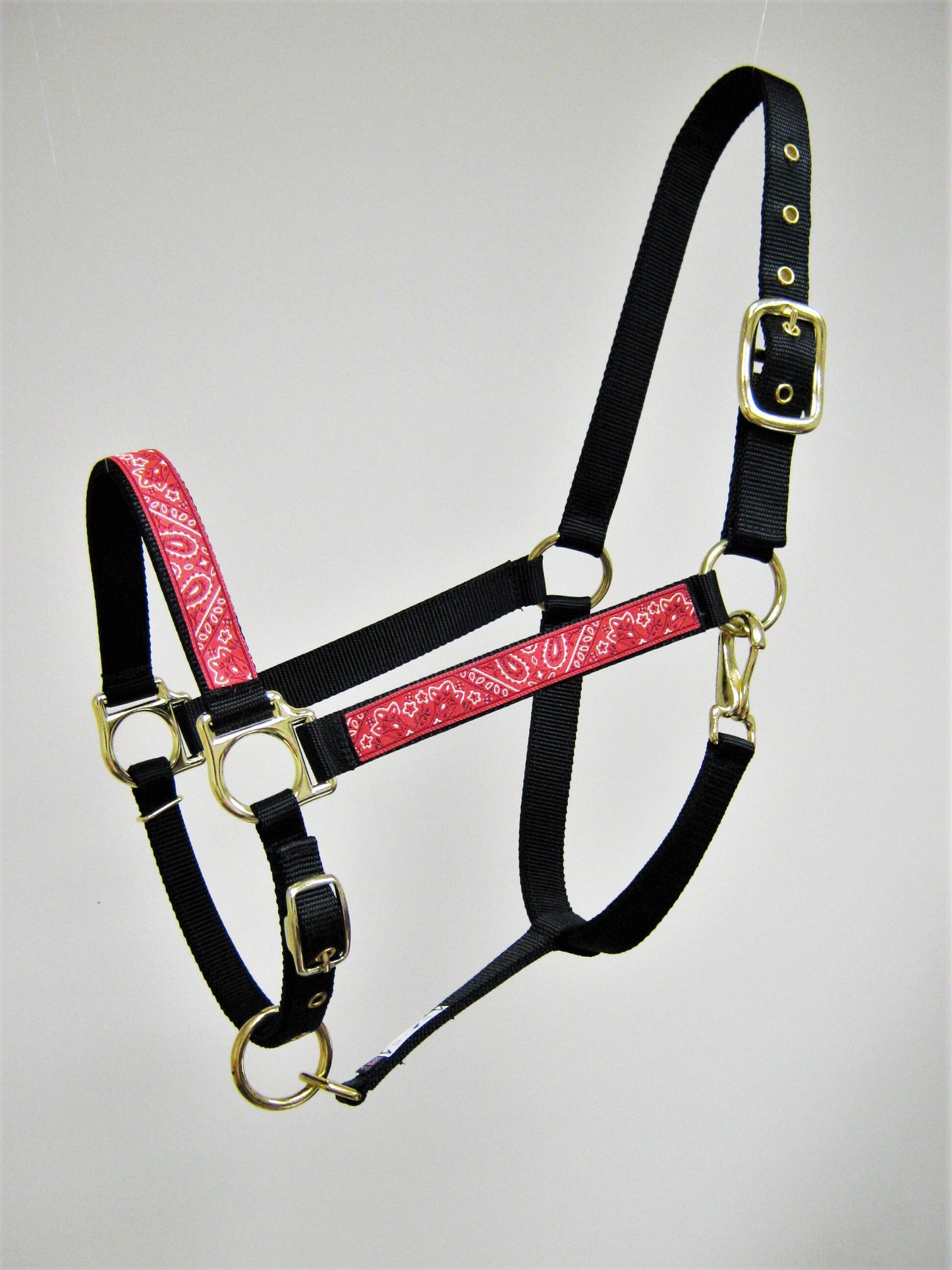 Red or Blue Bandana Horse Halter