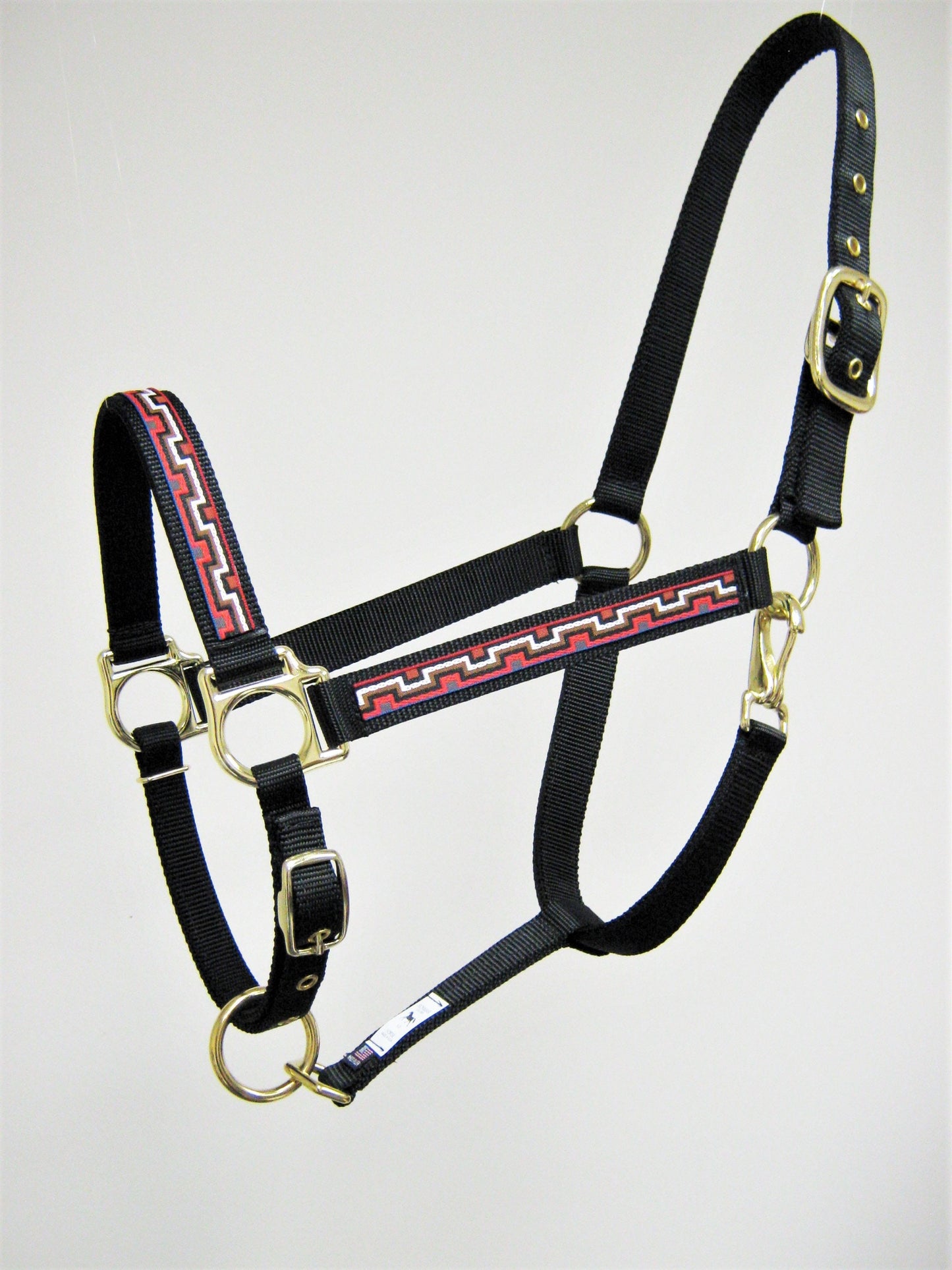 Red Maze Design Horse Halter
