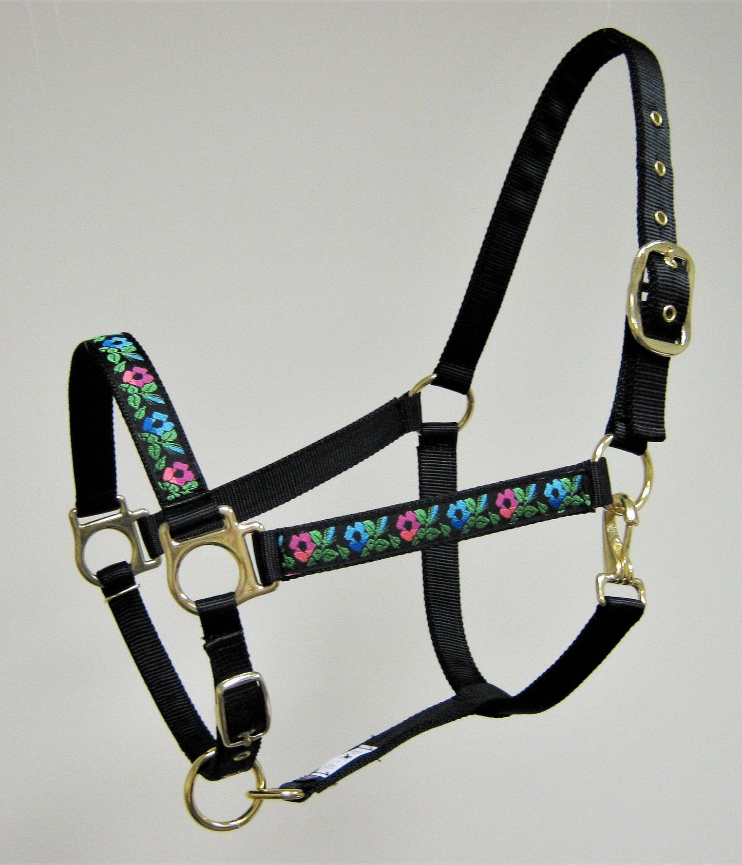 Blue Flower Horse Halter