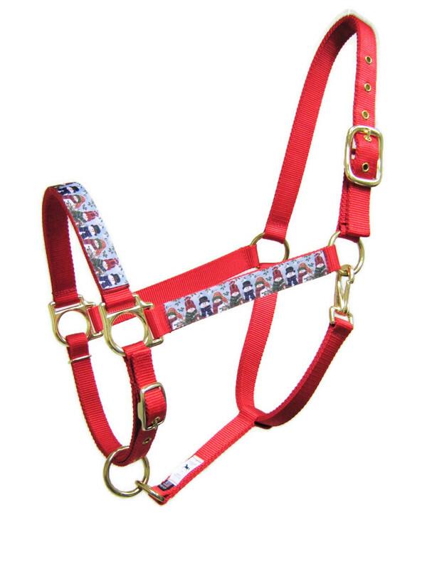 Snowman with Scarf Horse Halter