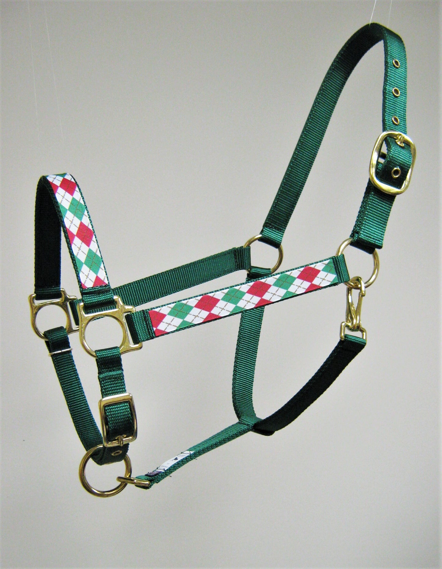 Argyle Christmas Horse Halter