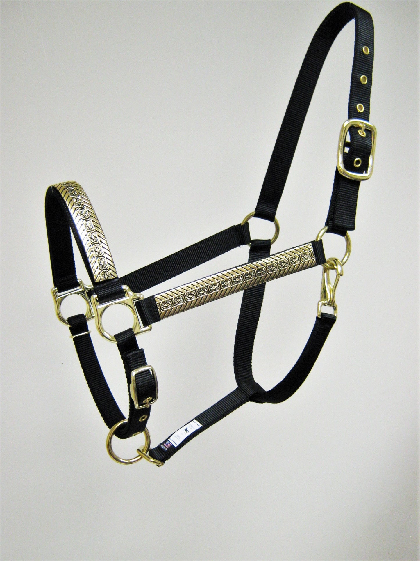 Gold Rodeo Square Design Horse Halter